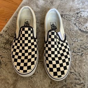 Vans checkered slip on